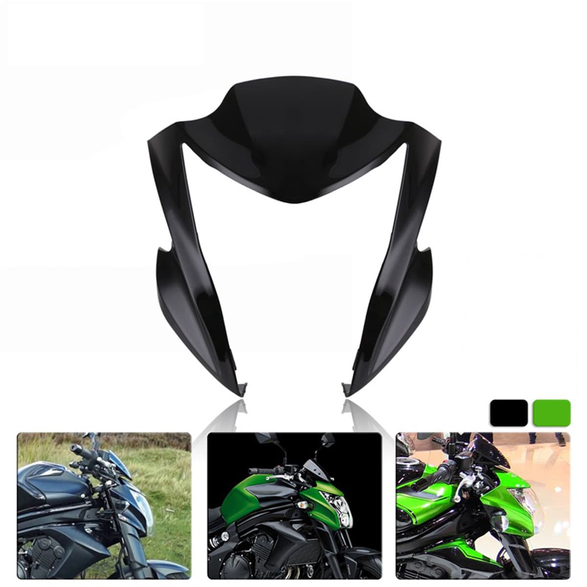 Front Headlight Upper Fairing Cover for Kawasaki ER6N 2012-2016