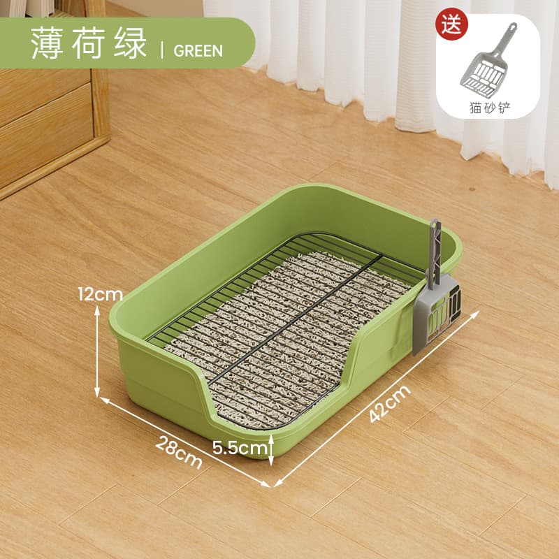 Extra Large Dog Toilet with Anti-Splash Slanted High Guard, Splash-Proof Urine Guard, Washable Dog Litter Box, Pet Supplies Wholesale