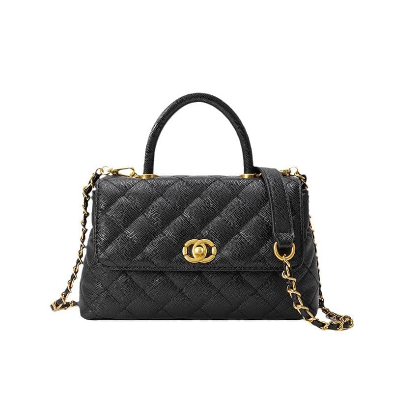 2026 Spring/Summer New Women's Bag, Chanel-Style Handbag, Diamond Quilted Classic Chain Crossbody Shoulder Bag, Premium Feel Bag