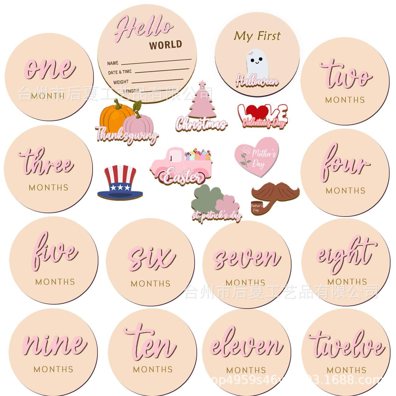 Amazon baby milestone card baby one month old growth record card photo props baby commemorative card