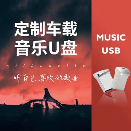 Car USB flash drive, songs of your choice, MP4 flash drive, memory card, pop music, WAV, lossless sound quality
