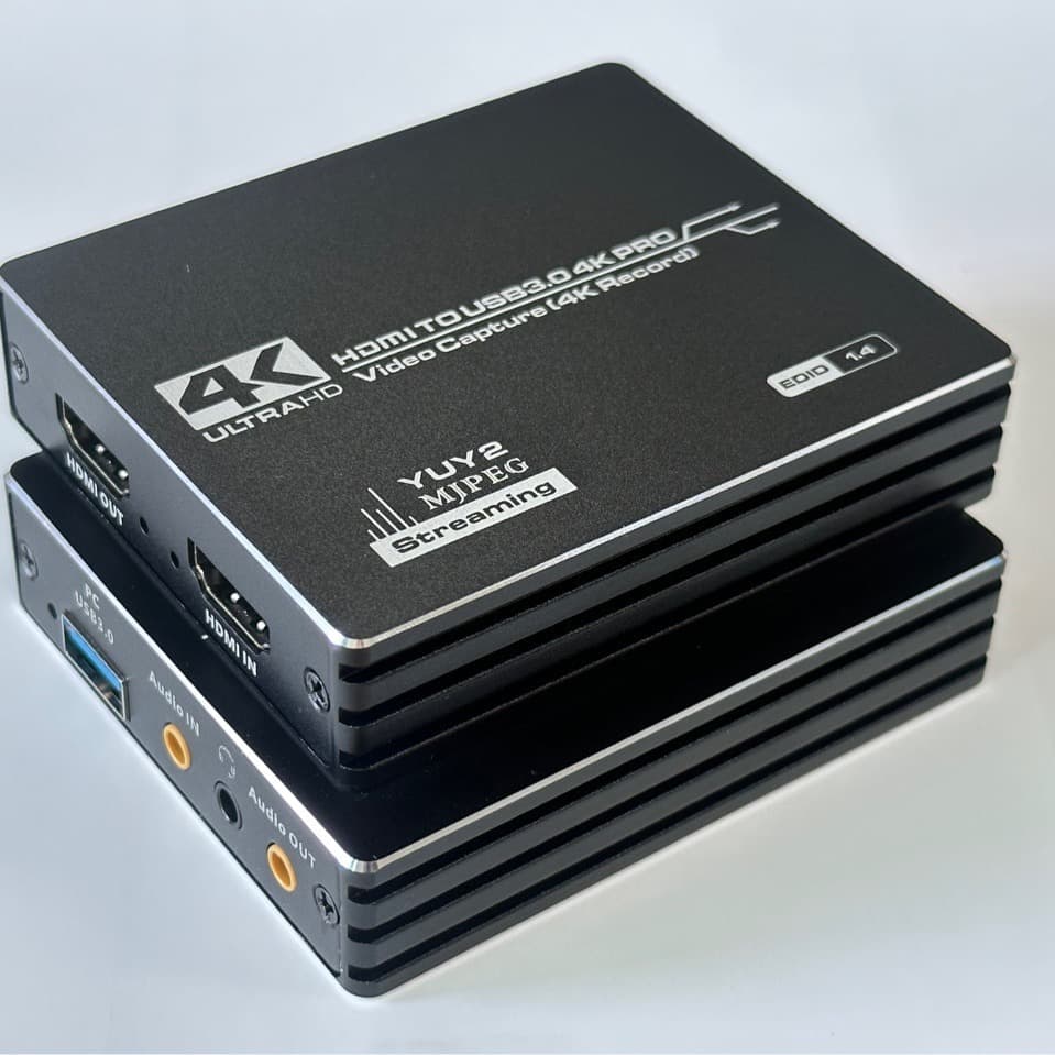 4K Capture Card HDMI Video HD Capture Card with Audio Input Supports YUY2 MJPEG Capture Formats