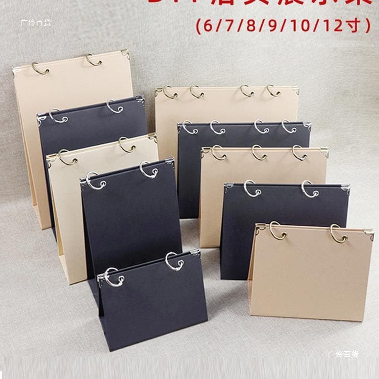 Handmade base desk calendar display stand detachable triangular page turning loose-leaf DIY stand paper stand iron ring homemade desk calendar