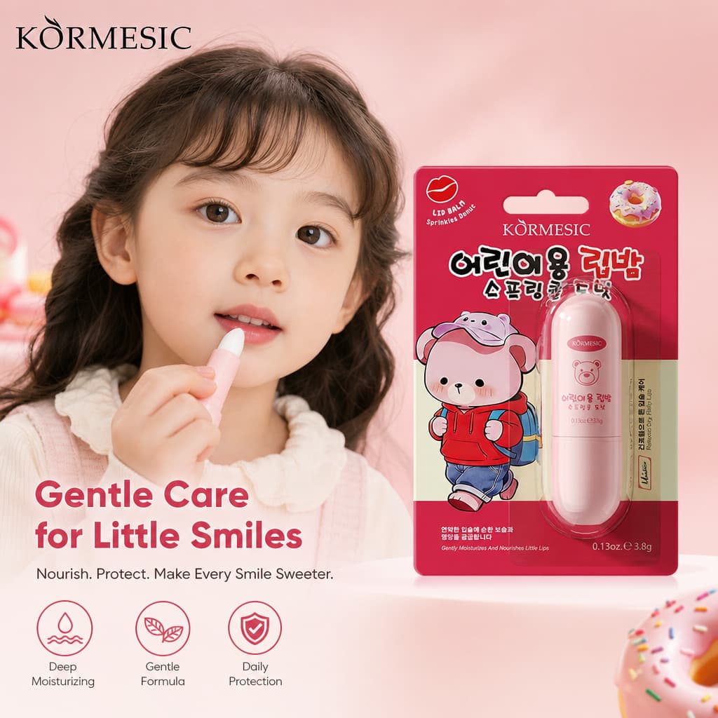 Philippines FDA Certified Cross-Border KORMESIC Children's Lip Balm Moisturizing Care Wholesale