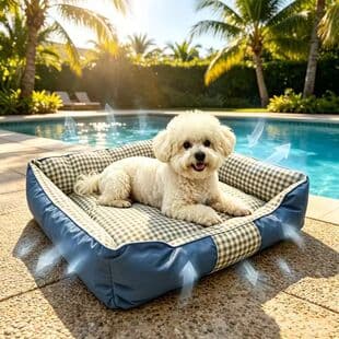 Temu Cross-Border Hot Selling Dog Bed All-Season Universal, Small and Medium Dog Pet Bed Cat Bed Mat, Oxford Cloth Plaid Style Dog Couch