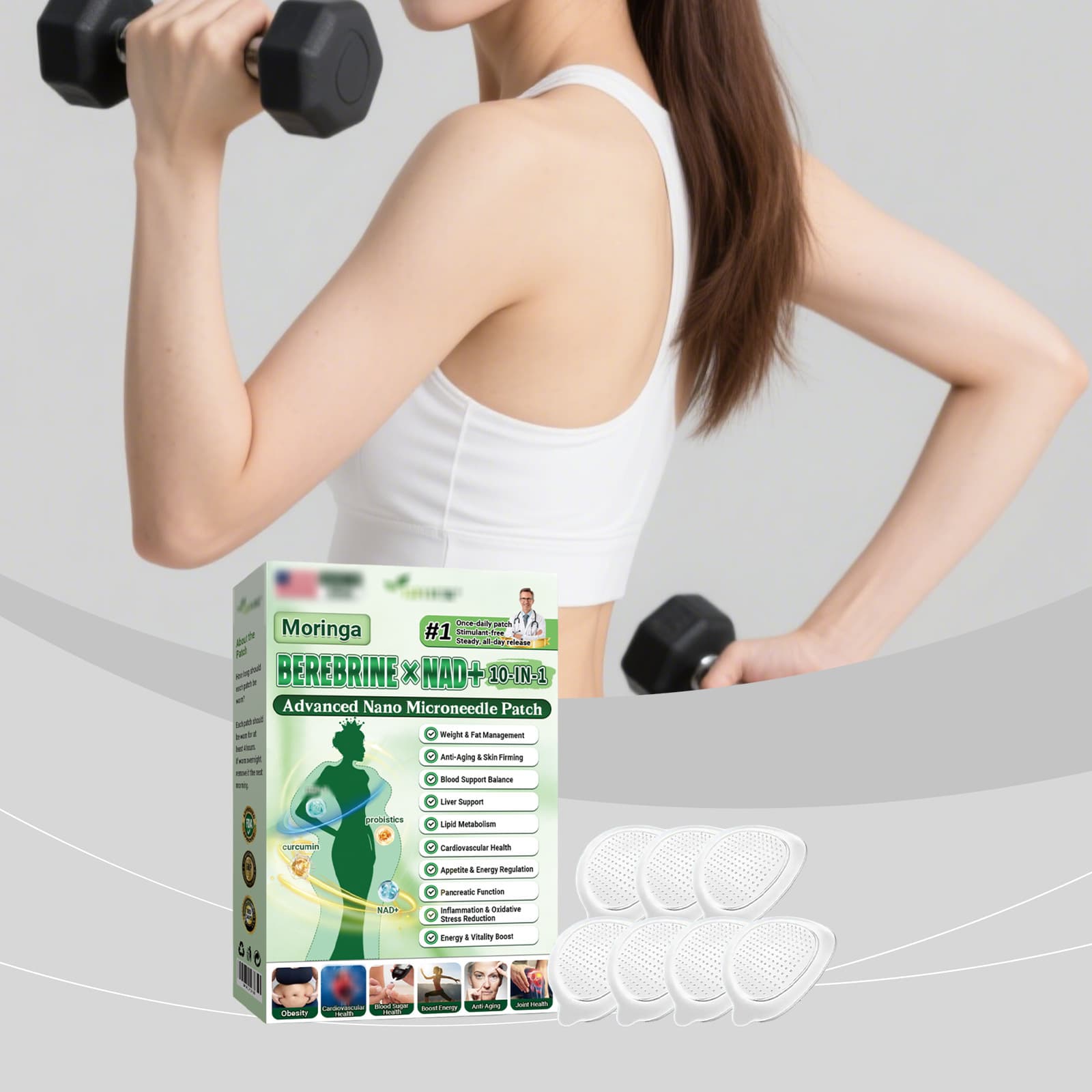Moringa Body Care Patch Lightweight Breathable Skin-Friendly Body Care Patch for Body Contouring