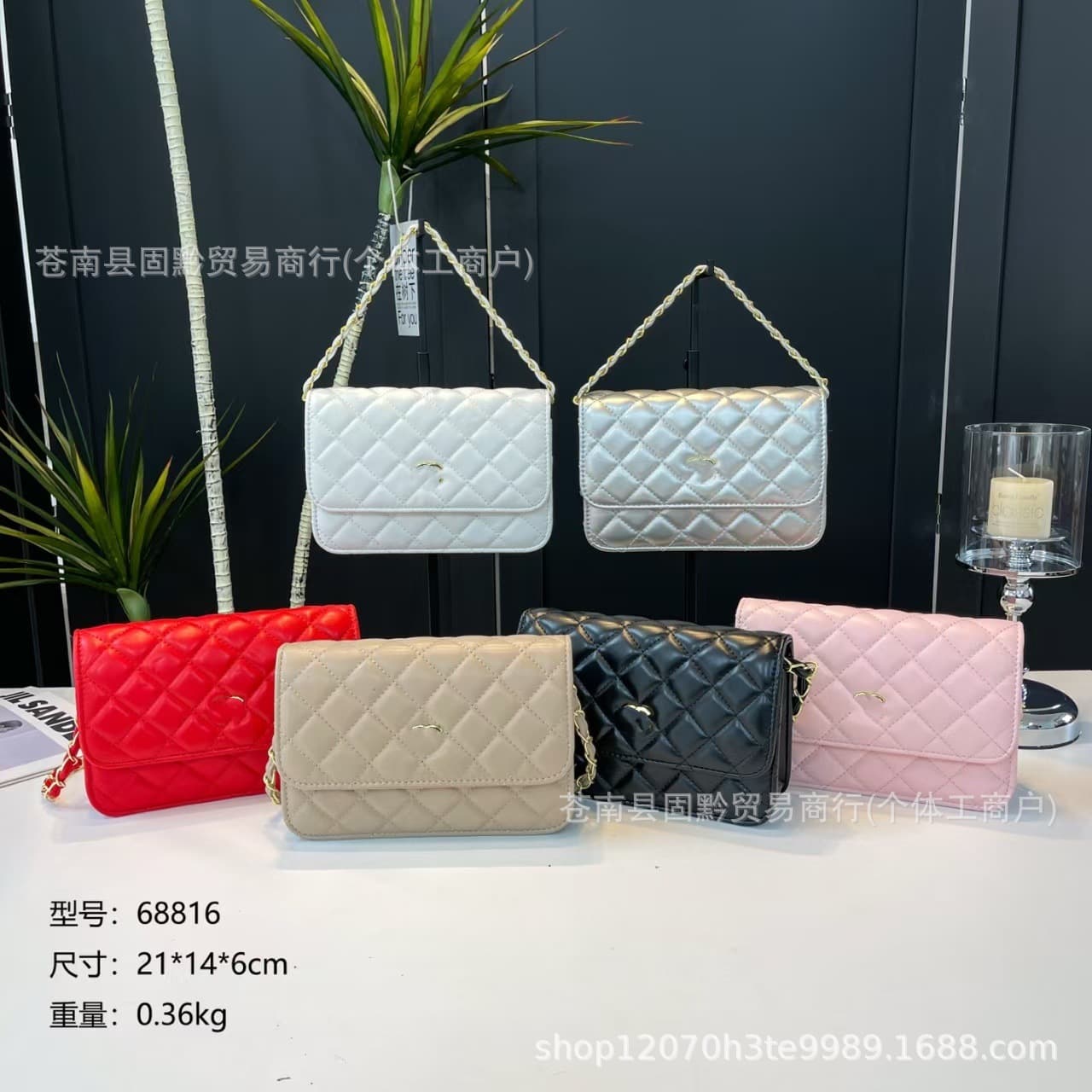 New Trendy Chanel-Style Bag 2026 New Shoulder Bag Diamond Quilted Small Crossbody Bag Fashion Chanel-Style Crossbody Bag