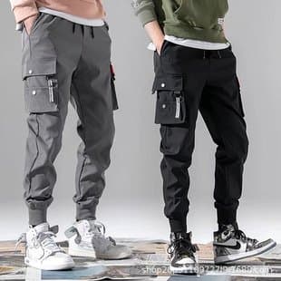 Amazon Hot Selling Men's Cargo Pants, Casual Work Trousers, Durable, Abrasion Resistant, Outdoor, Multi-Pocket, Fall Style, Cross-Border