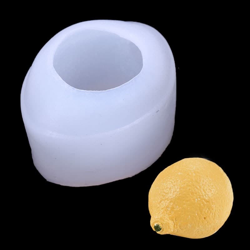 3D Lemon Mousse Silicone Mold Cake Fruit Shape Lemon Baking Household Cake Pudding Mold Silicone