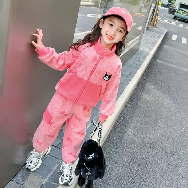 Girls' Sporty Two-Piece Set, New Autumn, Fashionable Casual Outfit for Toddler & Little Girls