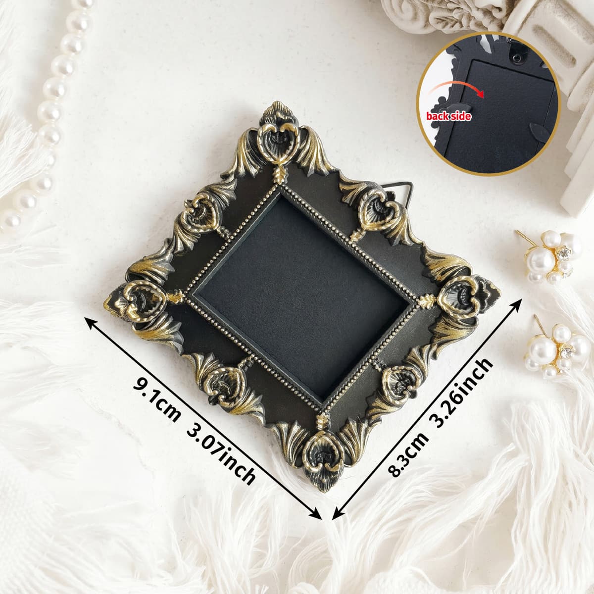 European-style Mini Multicolor Hanging Photo Frame Vintage Photography Prop for DIY Wall Hanging Decoration