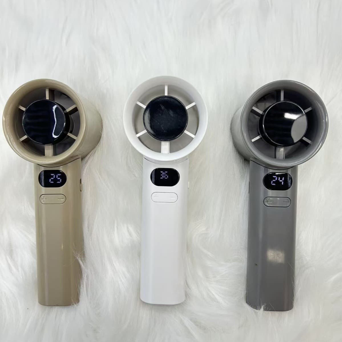 Cross-Border High-Speed Turbine Small Fan Handheld USB Rechargeable Fan Summer Dormitory Gift Wholesale