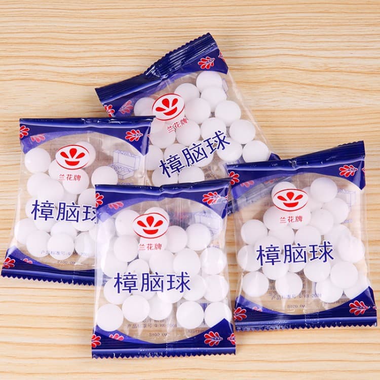 Camphor pills for wardrobe, anti-mold, insect repellent, moisture-proof, deodorizing, indoor camphor balls, cockroach repellent pills, mothproof with floral scent for dormitories.