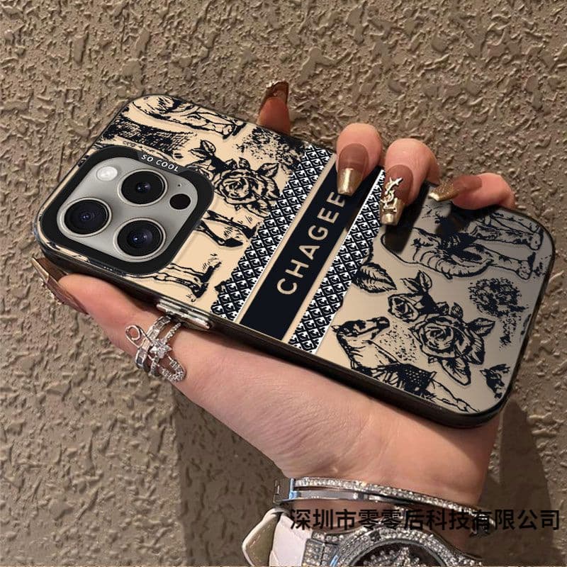 For Apple iPhone 16 Case Protective Cover 11 Funny SE2 Chinese Style 16 Pro Max Full Coverage X Texture 15 Plus
