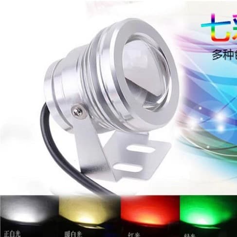 Cross-Border Hot Selling Car Spotlight Modified Outdoor Light Fog Light Modified Colorful Led Spotlight Underwater Light 10W