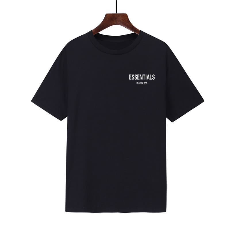ESSENTIALS FEAR OF GOD New Style Cotton T-Shirt with Letter Heat Transfer Print Men's and Women's Short Sleeve Wholesale