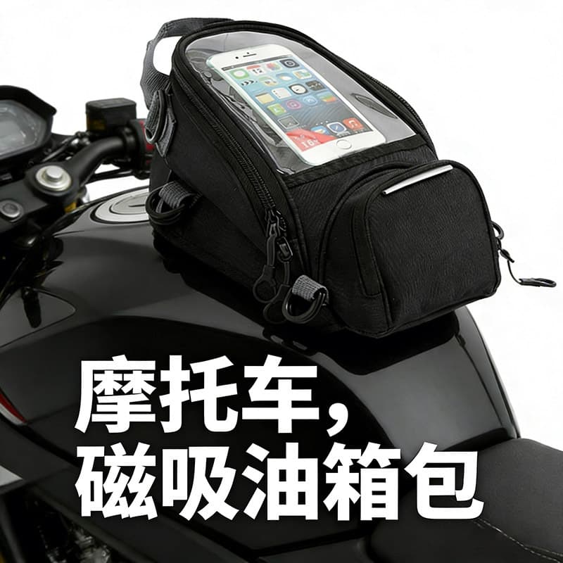 New In Stock Motorcycle Tank Magnetic Bag, Rider Bag, Outdoor Multi-Function Universal Tank Navigation Bag