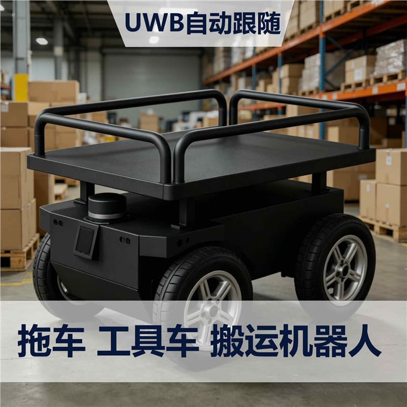 Smart Follow, Heavy Load, Obstacle Avoidance, 2WD, 4WD, Adjustable Speed, Utility Cart, Transport Robot