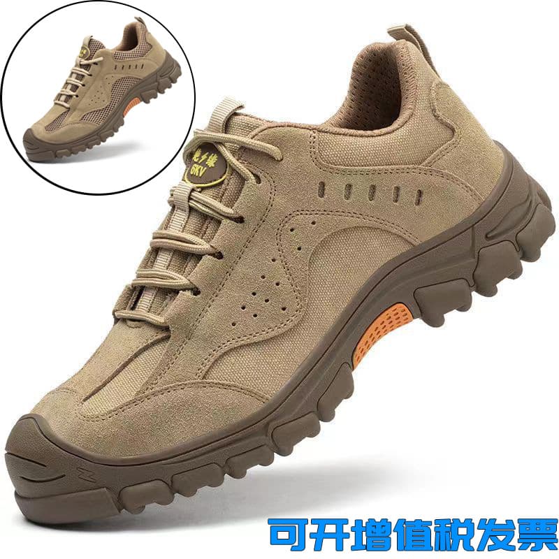Cross-border men's safety shoes with anti-impact, anti-puncture, wear-resistant, anti-slip, welding protection, and 6kV insulation