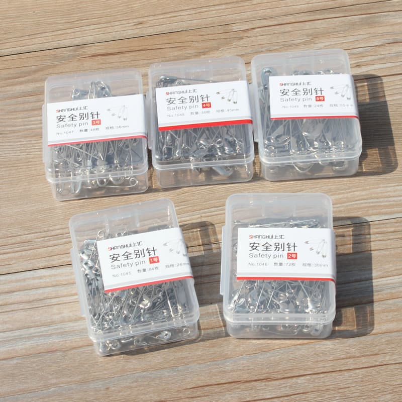 Shanghui boxed safety pin 1045 multi-specification pins child safety insurance wedding photo studio brooch stainless steel