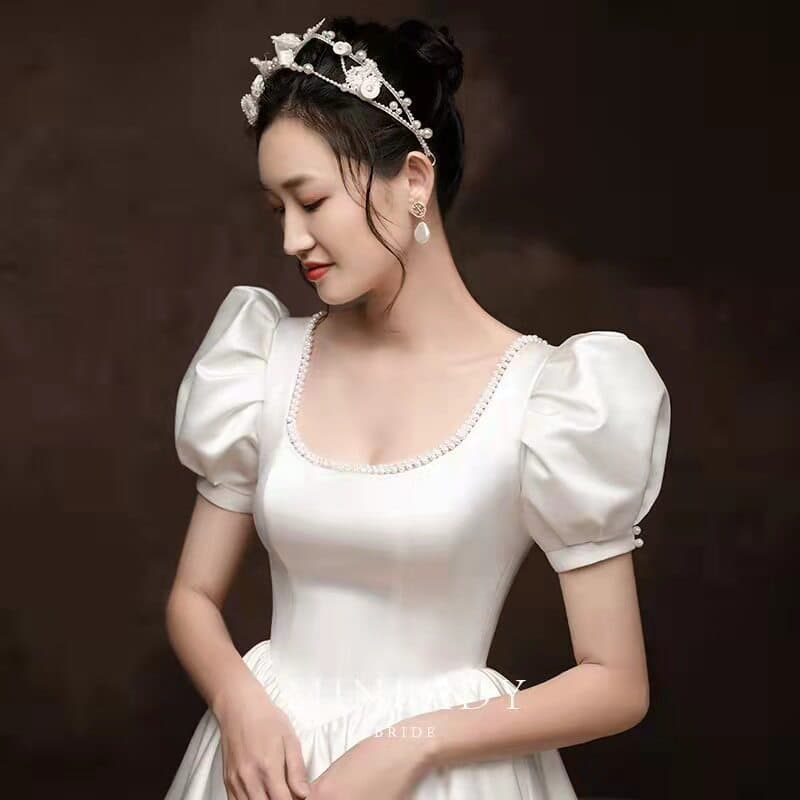 French light wedding dress bride 206 new French dress high-end fugitive princess engagement dress simple and elegant