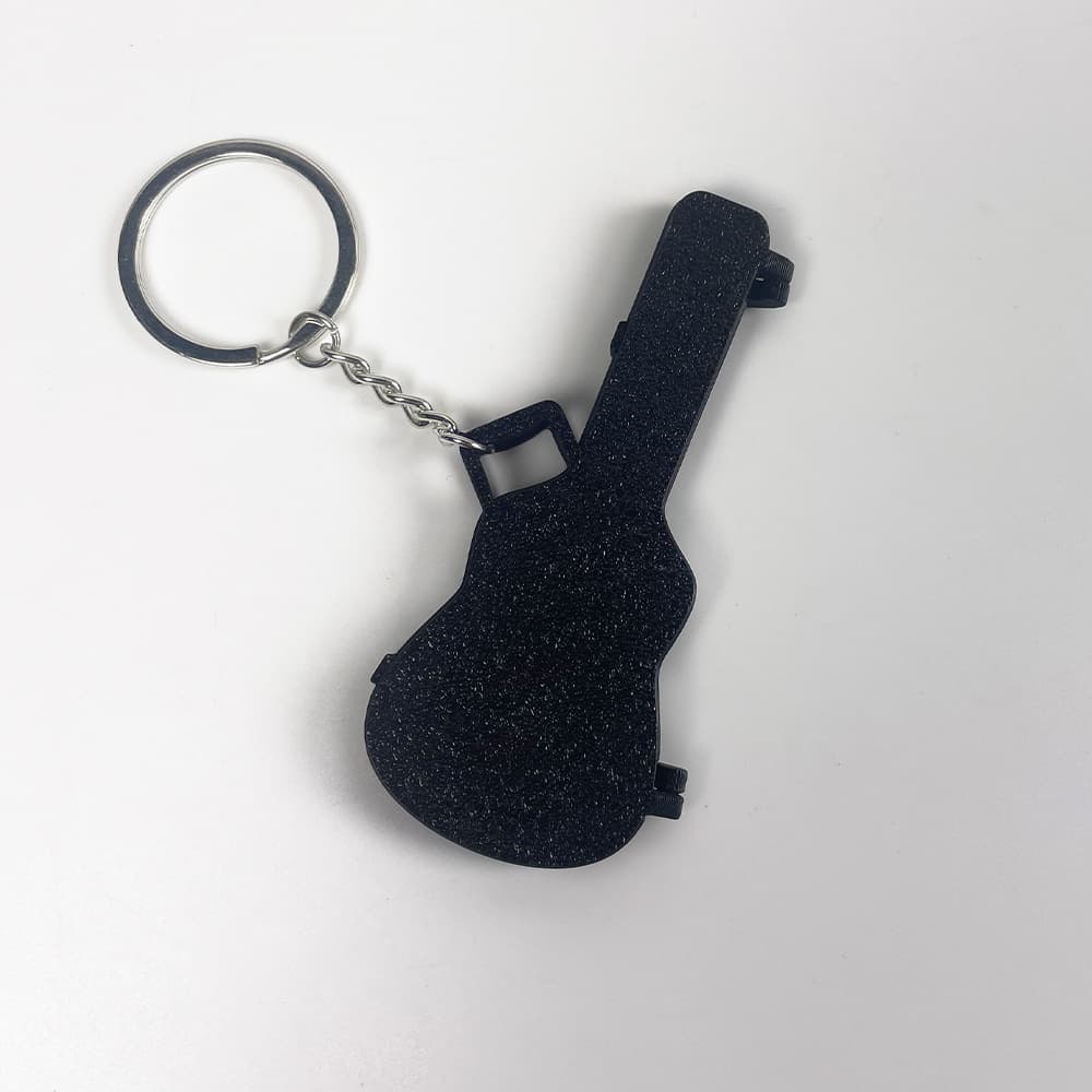 Cross-border New Product Guitar Pick Organizer Keychain 3D Printed Pendant