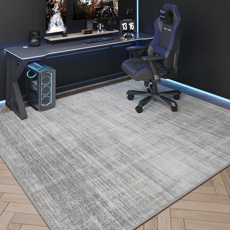 Cool Gaming Room Crystal Velvet Carpet Simple Study Stain-Resistant Durable Swivel Chair Mat Home Easy Care Living Room Rug