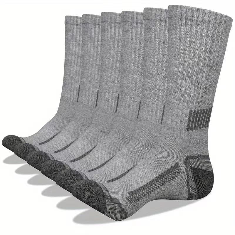 Amazon Cross-Border Men's Socks, Large Size Socks, Men's Foreign Trade Basketball Sports Mid-Calf Socks, Black, White, Gray, Elite Hot-Selling Items