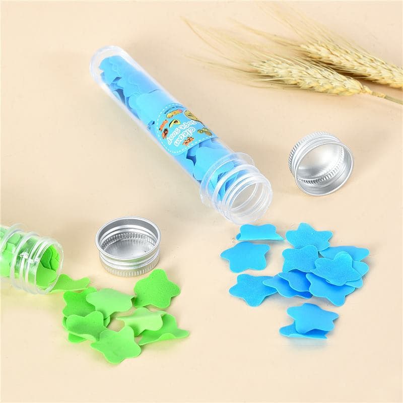 Disposable hand-washing test tube aluminum cap fruit soap flower tablets student school stationery store portable outdoor travel pack