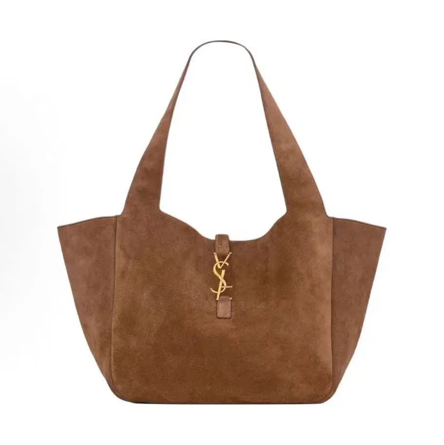 In Stock Saint Laurent Large Bag Premium Women's Bag 2026 Spring Summer New Genuine Leather Bea Tote Hobo Shoulder Bag