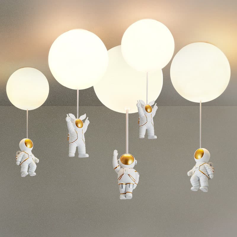 Children's Room Internet Celebrity Bedroom Chandelier Boys and Girls Room Light ins Girls Spaceman Colored Balloon Ceiling Light