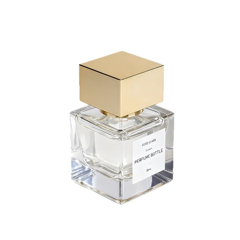 Wholesale 30ml 50ml 100ml Square Transparent Glass Perfume Bottle Refillable Spray Empty Perfume Bottle Refillable Bottle