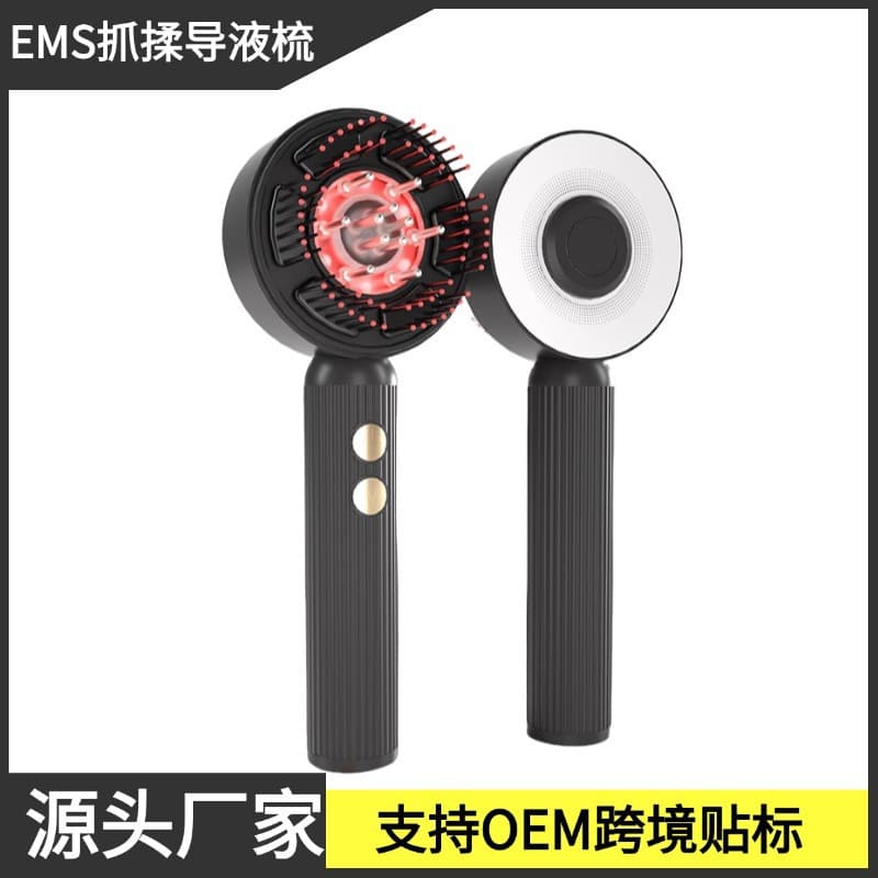 Cross-border Scalp Massage Comb, Red Light Hair Growth Device, EMS Hair Strengthening and Care Comb, Head Serum Applicator, Hair Growth Liquid Guide Comb