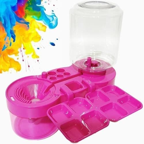 Brush Rinser Paint Brush Cleaner Graffiti Pigment Art Painting Palette Circulating Brush Washer