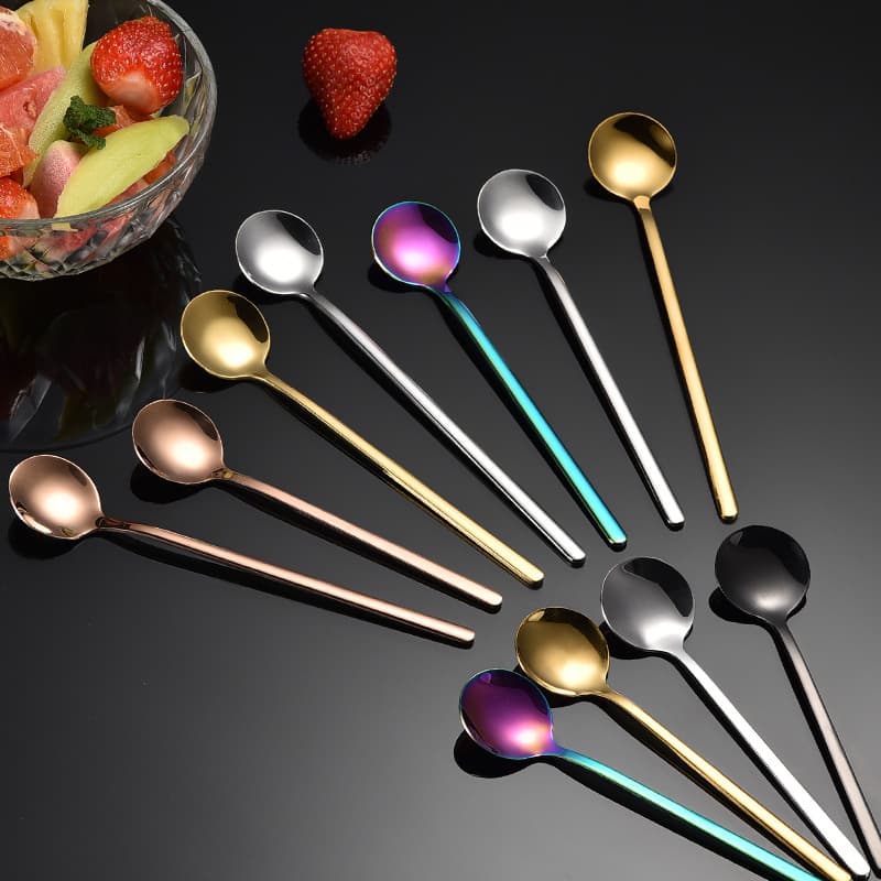 304 stainless steel small round spoon, high-value coffee spoon, honey/bird's nest stirrer, wholesale from manufacturer