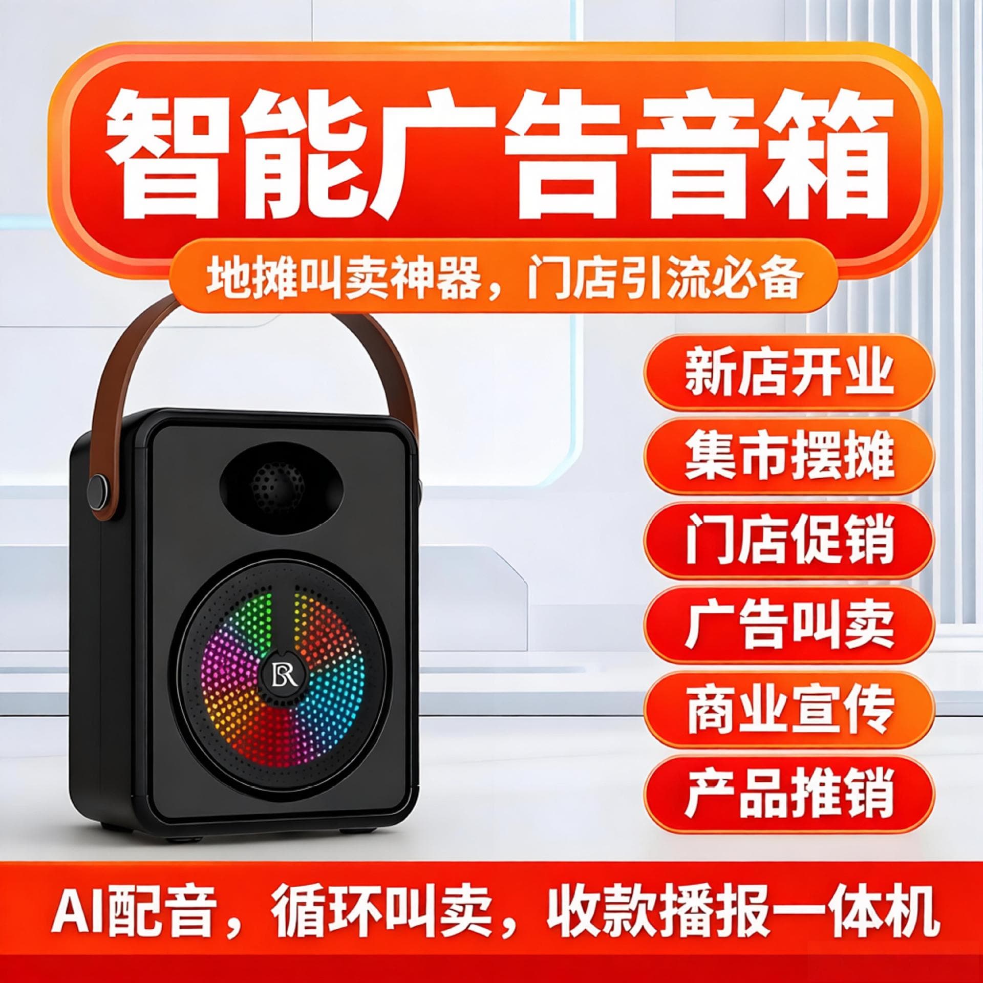 Selling artifact Bluetooth advertising speaker mobile phone production advertising language stall promotion collection