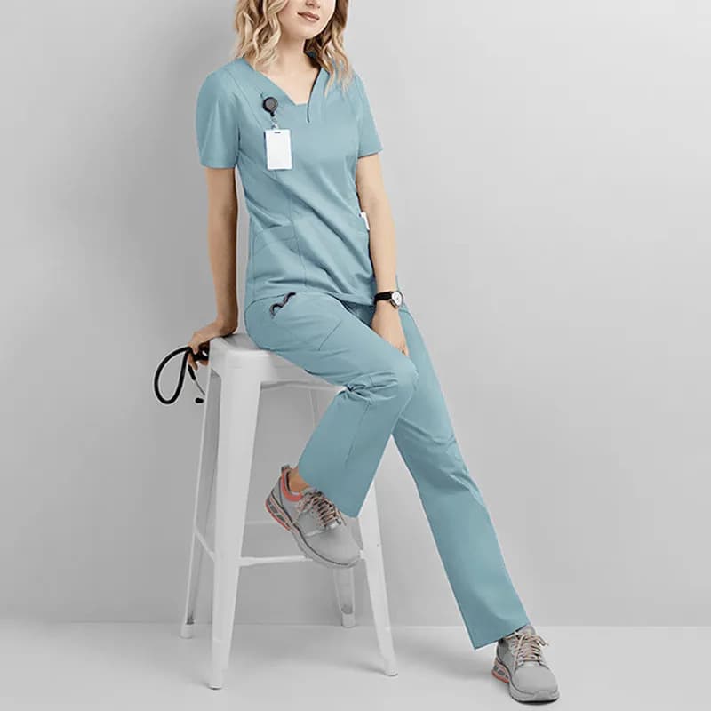 Pet Surgery Uniform Set Nurse Scrubs Beauty Salon Dental Hospital Hand Washing Gown Workwear Special Purpose Clothing