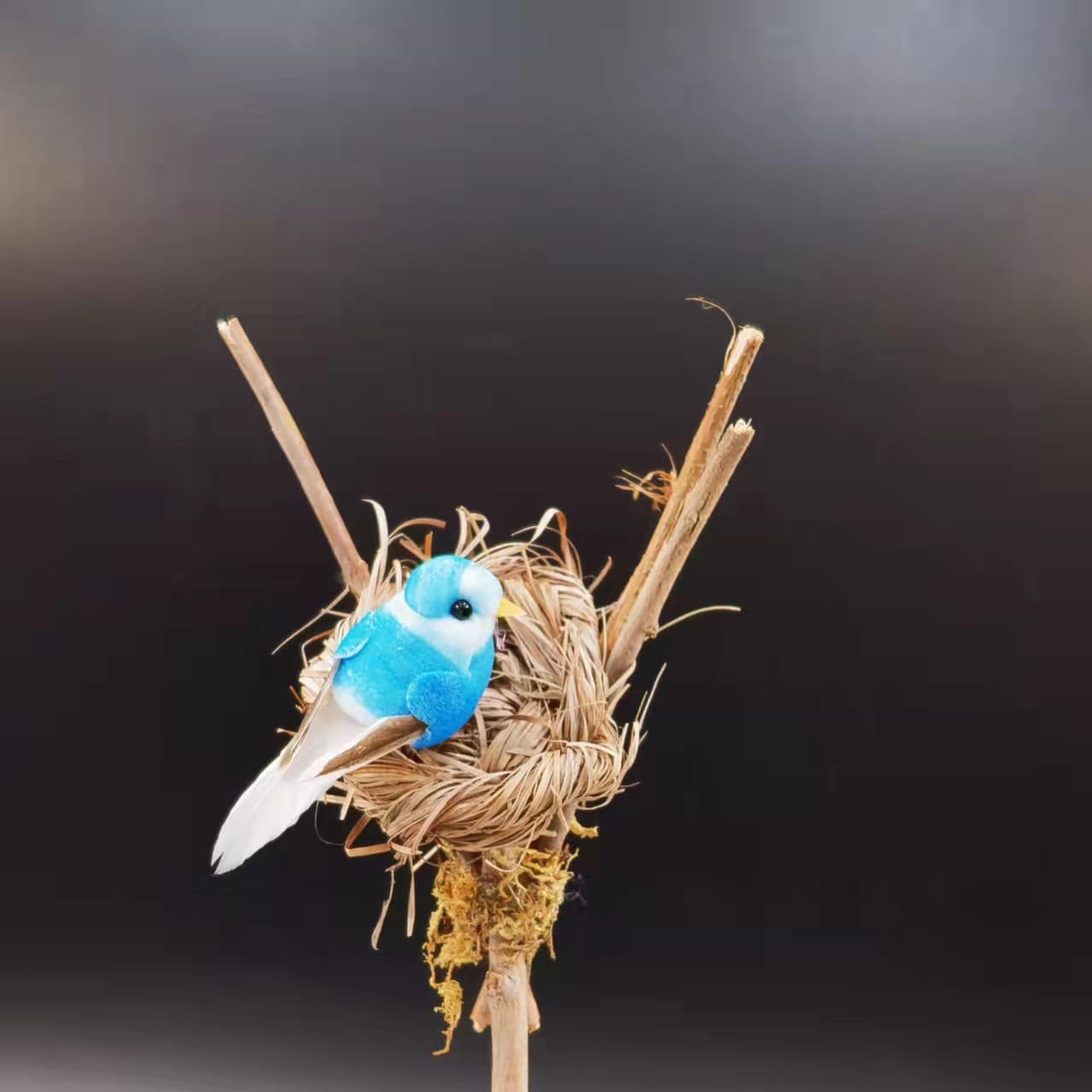 Fat Tweet/Hairpin Girl Loves Feather Tweet/Simulated Feather Bird 6cm