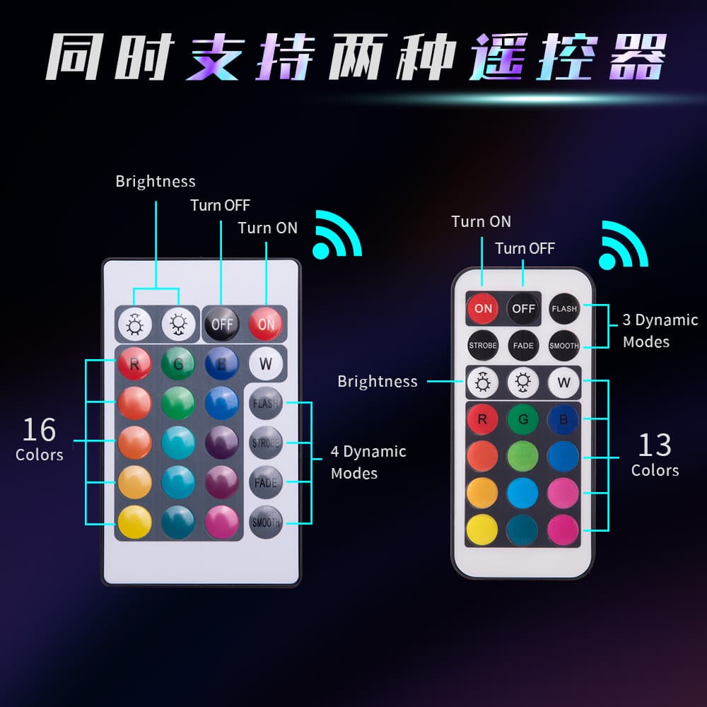 LED Waterproof RGB Colorful Small Flat Light, Pool Underwater Light, Remote Control High Brightness Fish Tank Submersible Light, Vase Landscape Light