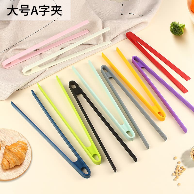 Silicone Food Tongs for Outdoor Camping and Barbecue, All-in-One Food Tongs, Heat-resistant and Non-slip Cooking Tongs, In Stock
