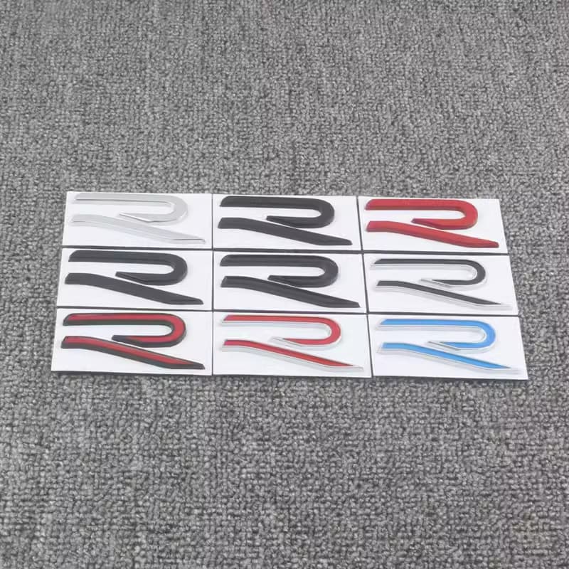 Compatible with Volkswagen GTI Badge Sticker for Golf Magotan Lamando CC New R Logo Trunk Letter Sticker Body Sticker