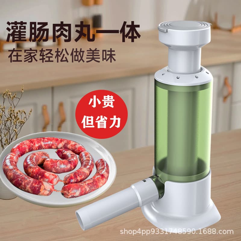 Home Sausage Stuffer Manual Sausage Maker Filling Tool for Casing Stuffed Sausage