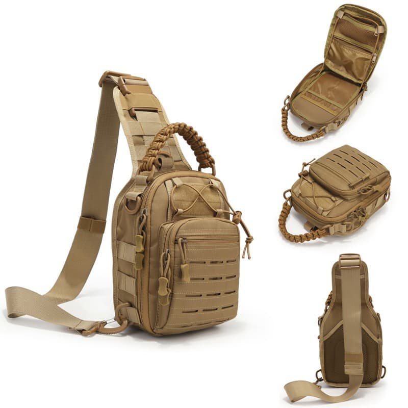Guangzhou New Multifunctional Tactical Chest Bag, Outdoor Sports Cycling Waterproof Chest Bag, Men's Single Shoulder Crossbody Camouflage