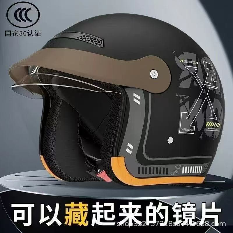 3C Certified New National Standard Electric Vehicle Winter Helmet, Unisex, Warm and Windproof, Half Helmet, Safety Cap