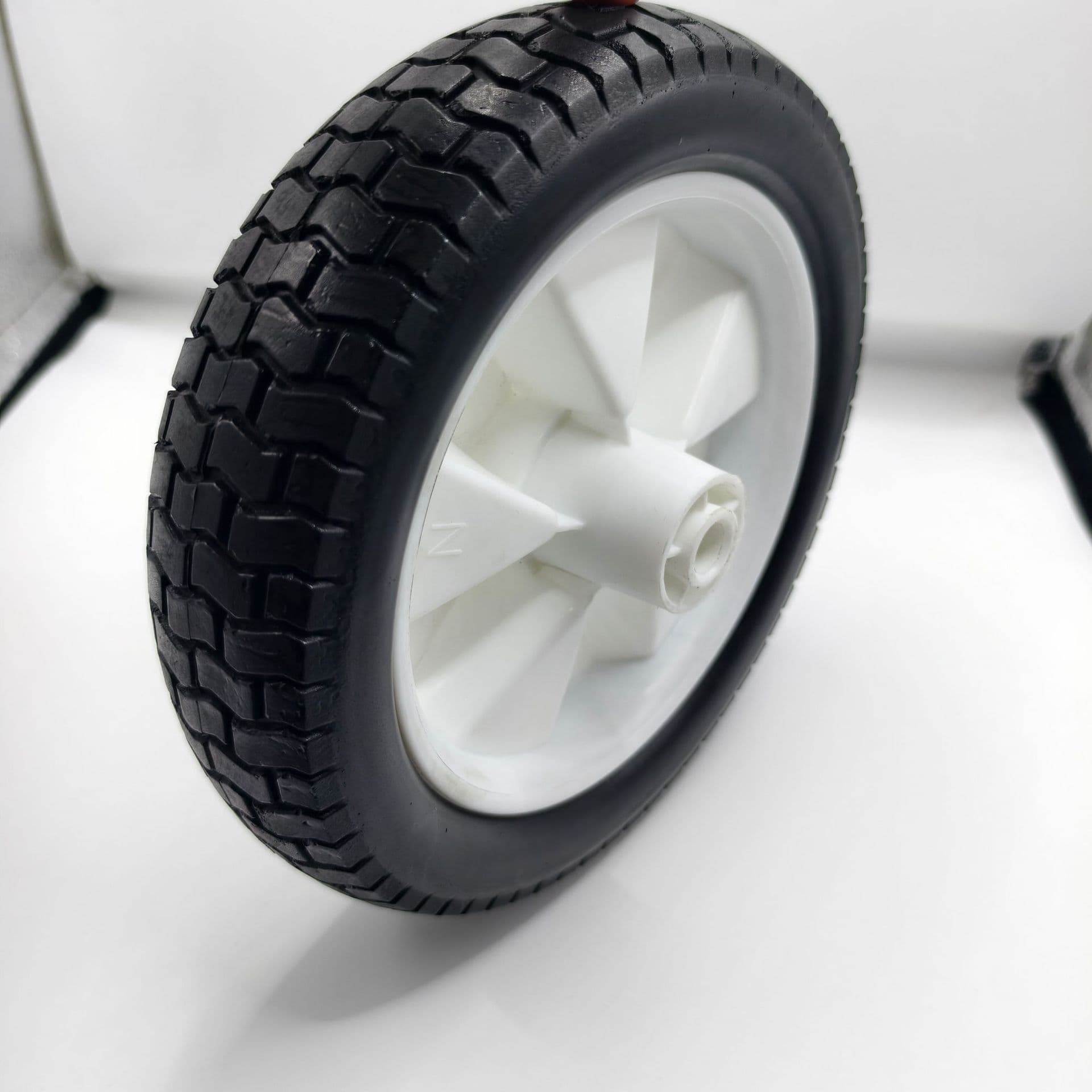 Foam Wheel Single Heavy Duty Wheel, Elastic Swivel Caster, Rubber Silent Wheel, Large Hole Wheel, Offset Sleeve Wheel