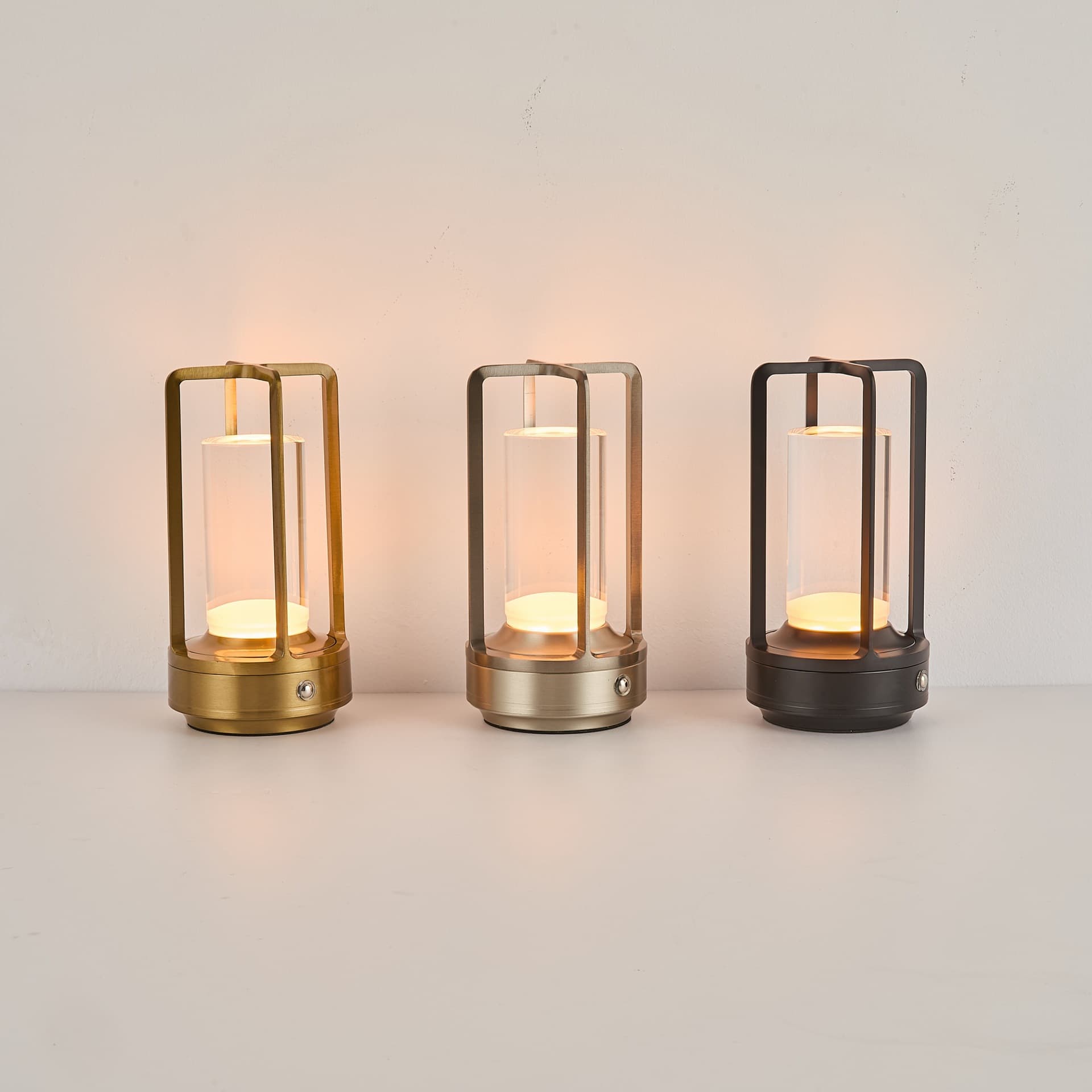Cross-border LED creative table lamp, smart bedroom ambient light, bedside high-end night light, rechargeable camping dimming lamp
