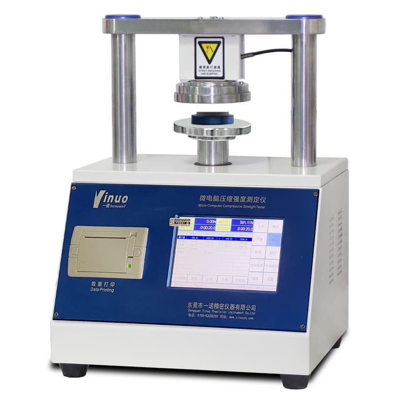 [Yinuo Instrument] Industrial paper product quality inspection touchscreen base paper ring crush tester, compression strength testing machine, intelligent