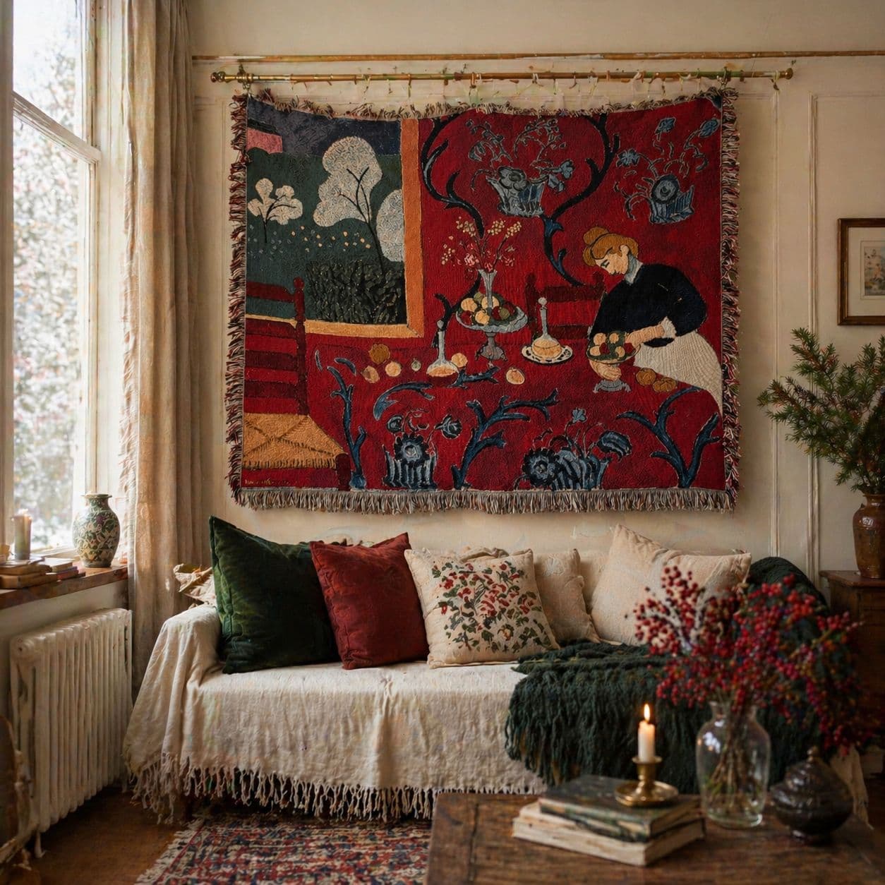 OZON Matisse Harmony in Red (The Red Room) tapestry red room