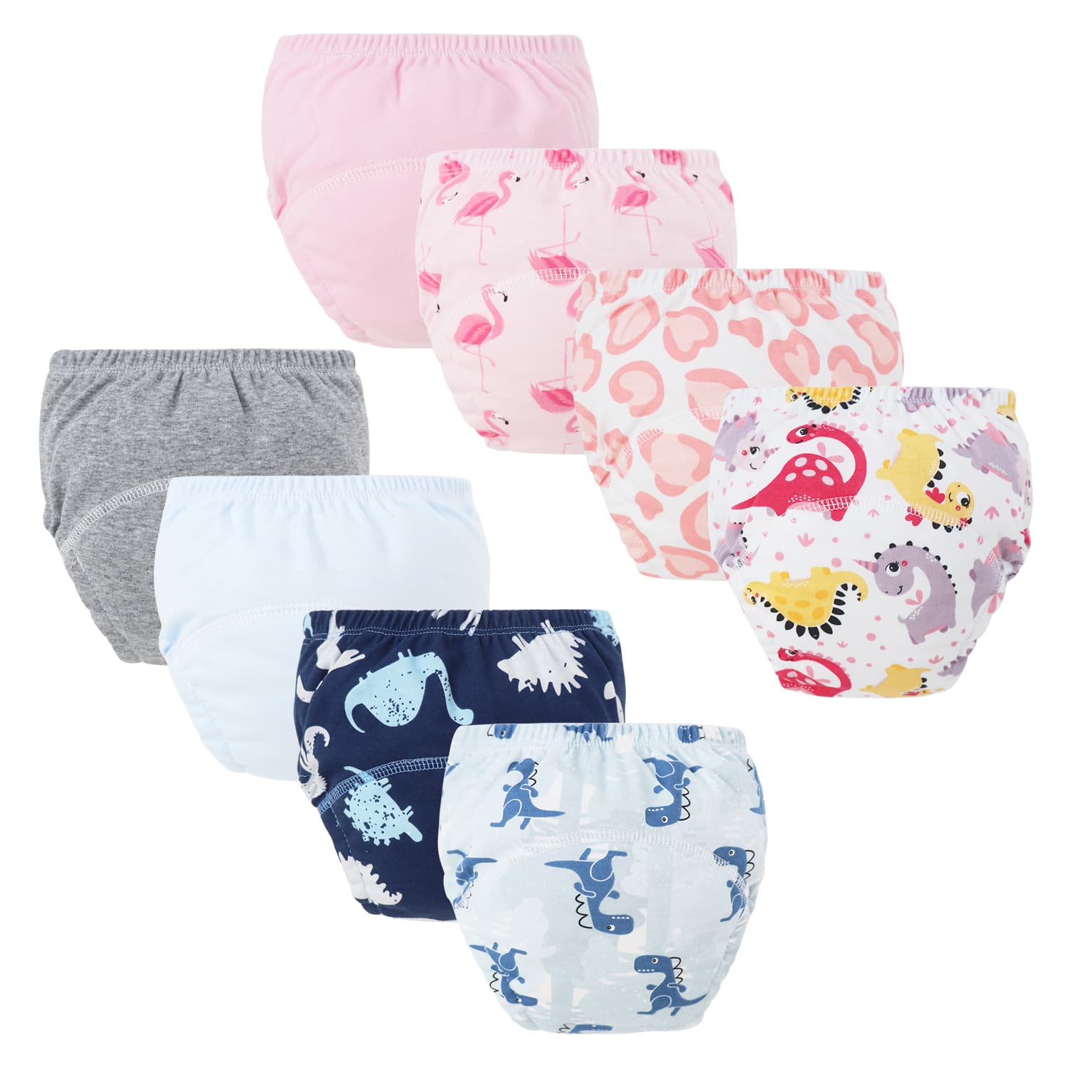 Cross-border washable eco-cotton training pants for infants and toddlers, breathable cloth diaper learning shorts for boys and girls