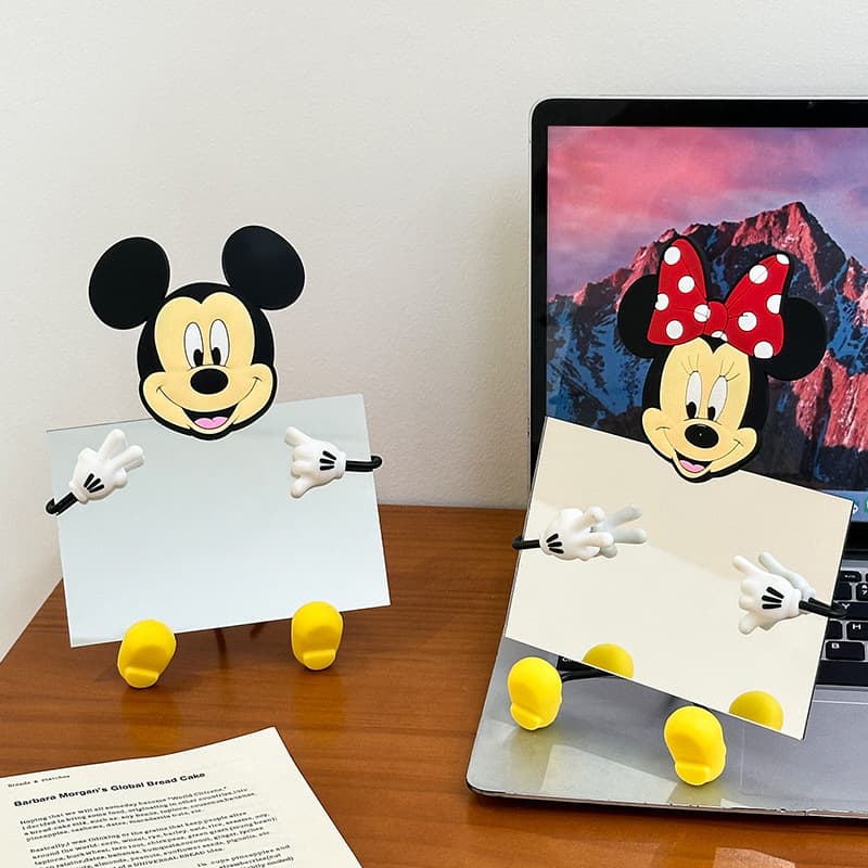 Creative Mickey and Minnie photo frame ornaments cute cartoon high-looking makeup table mirror desktop decoration ornaments